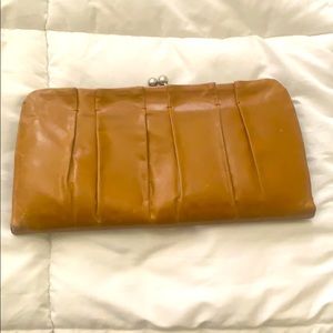 Brown Hobo clutch camel Carmel color